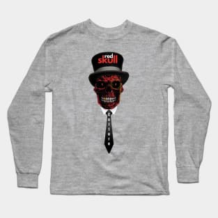 Red Skull Culture, Festival t-shirt, Unisex t-shirt, tees, men's t-shirt, women's t-shirt, summer t-shirt, skull t-shirts, top hat t-shirts Long Sleeve T-Shirt